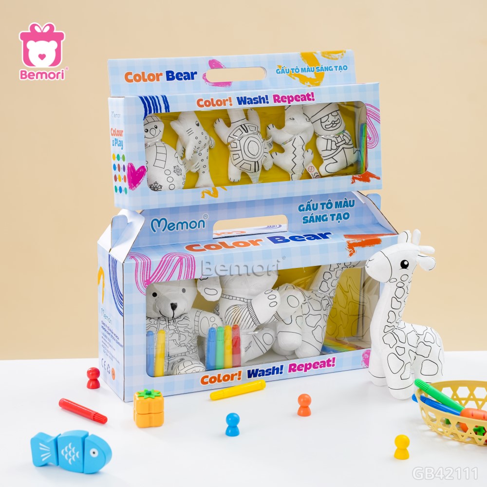 SET Gấu Bông Tô Màu Color Bear