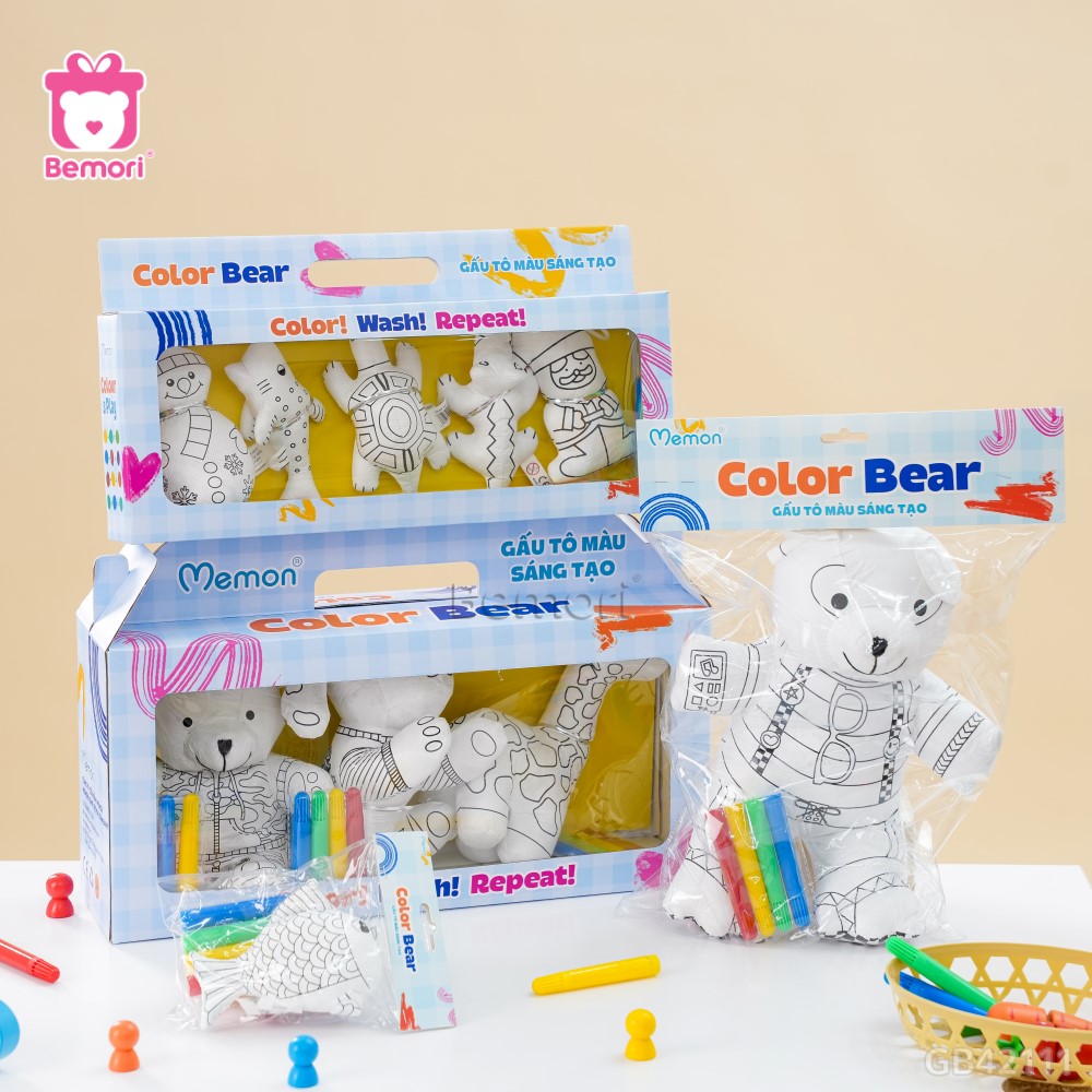 SET Gấu Bông Tô Màu Color Bear