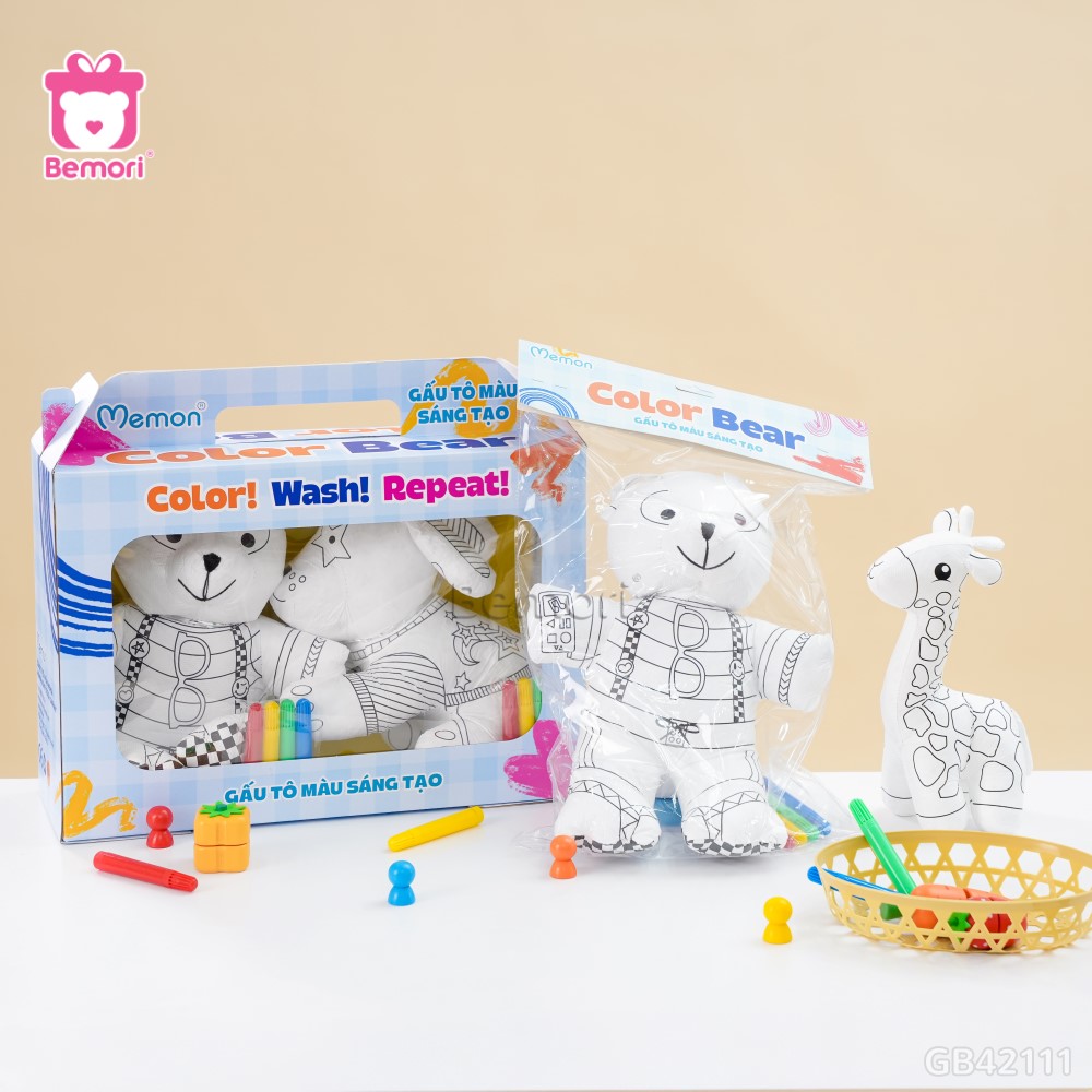 SET Gấu Bông Tô Màu Color Bear