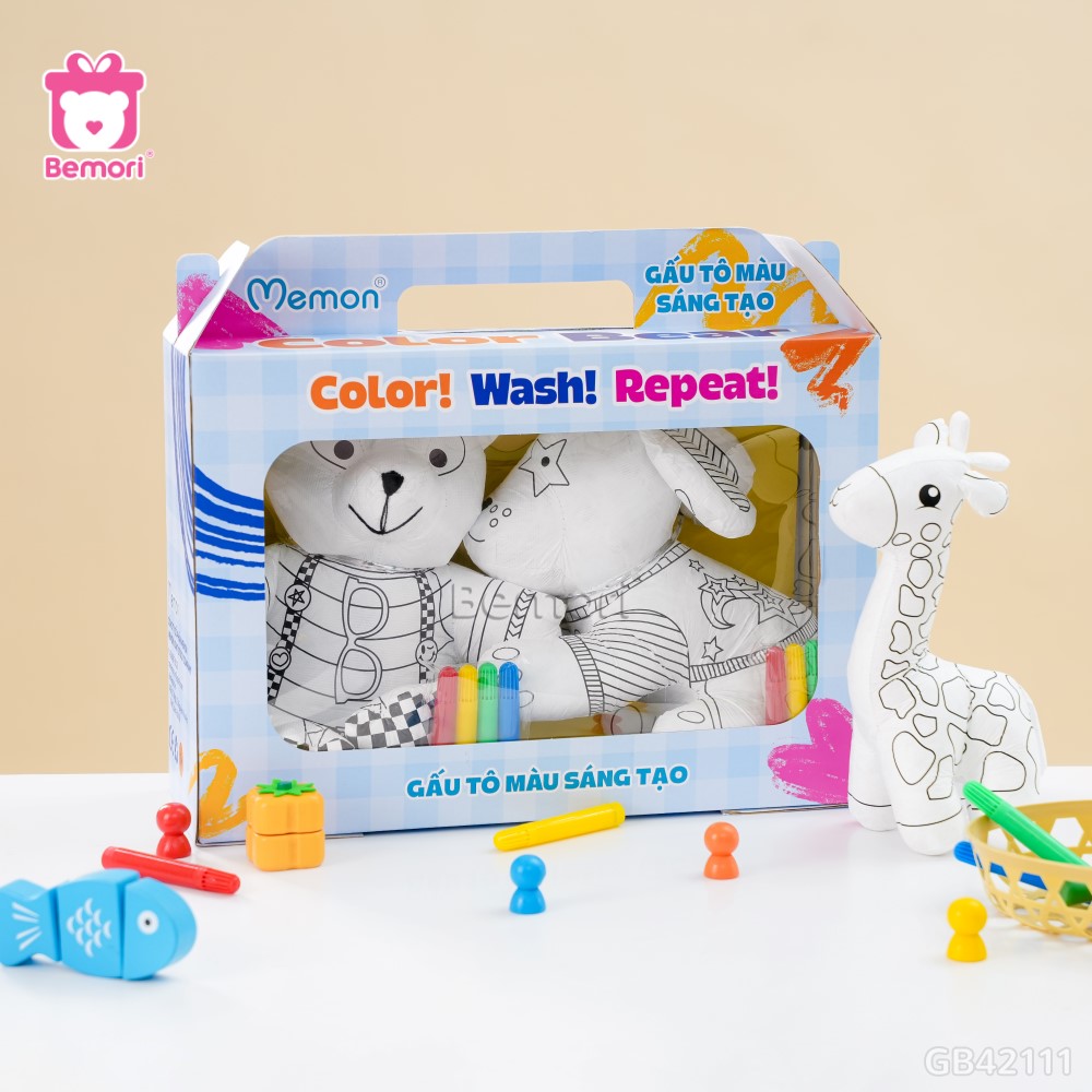 SET Gấu Bông Tô Màu Color Bear