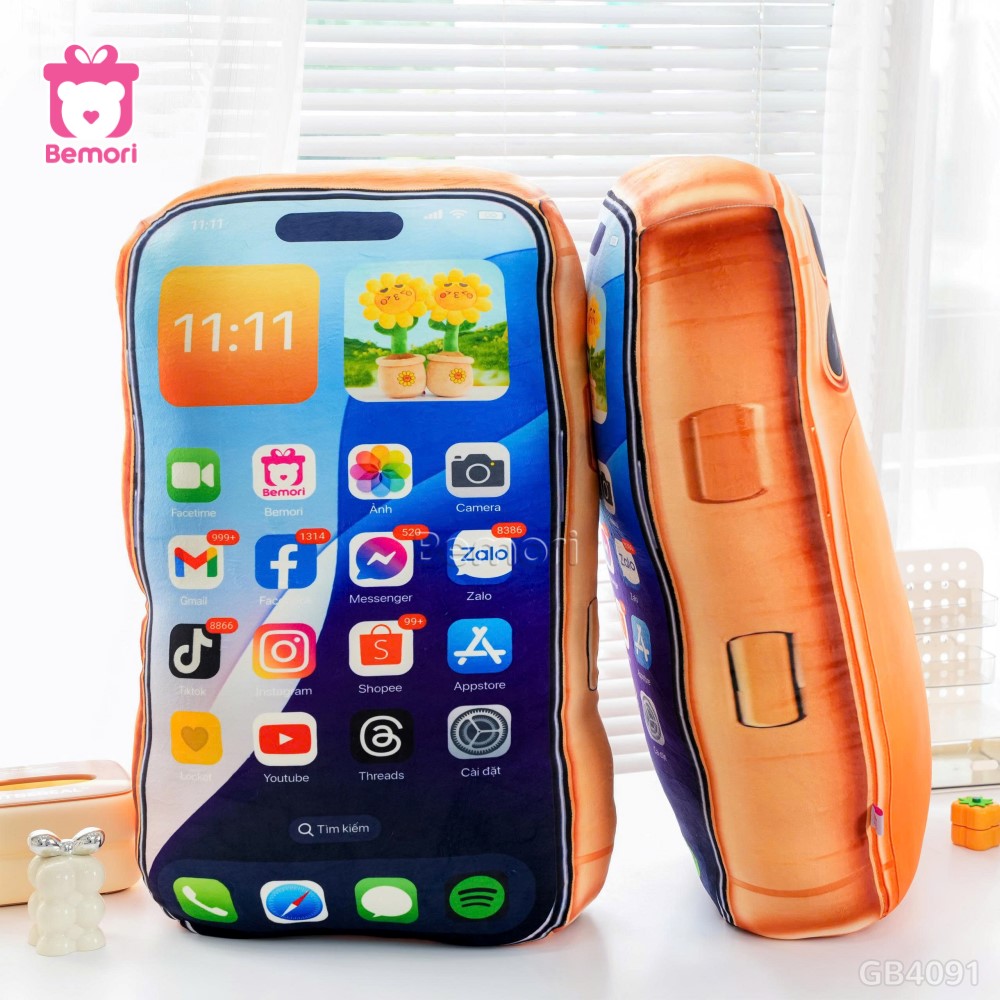 Gấu Bông iPhone 17 ProMax - Màu Cam