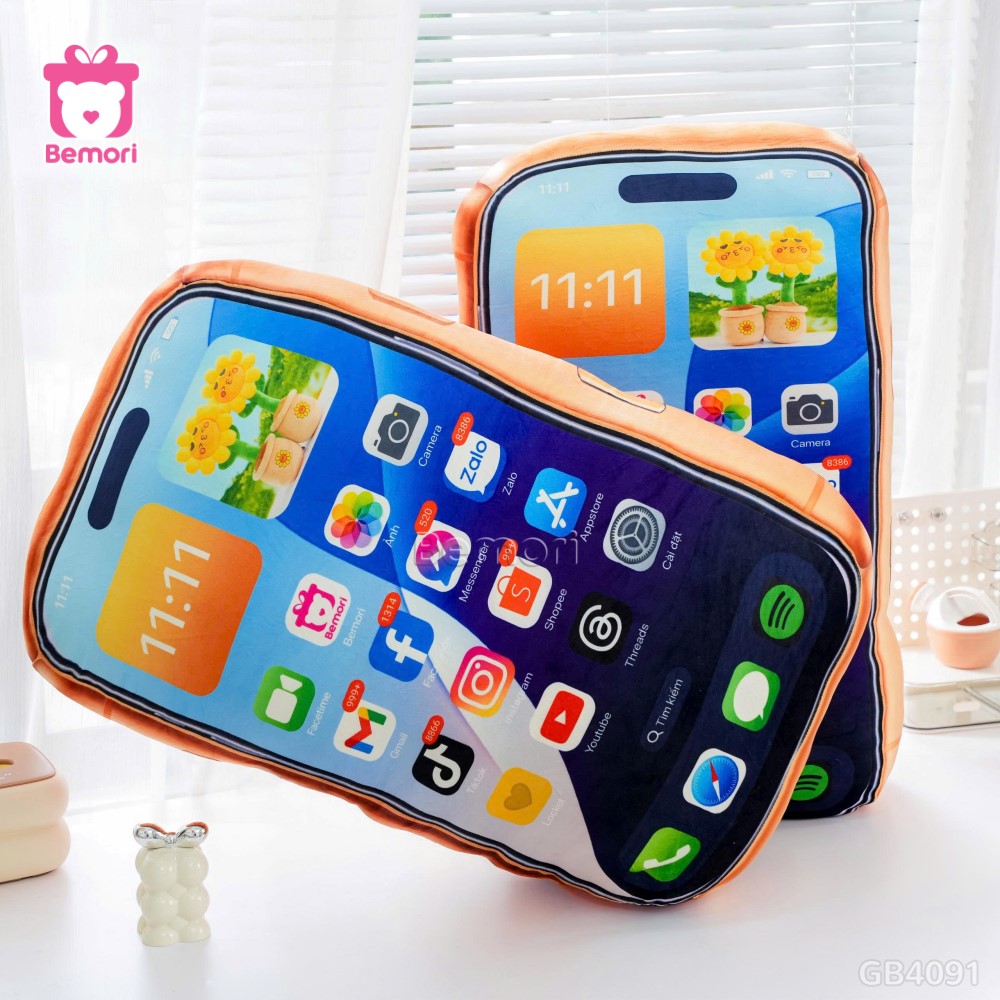 Gấu Bông iPhone 17 ProMax - Màu Cam