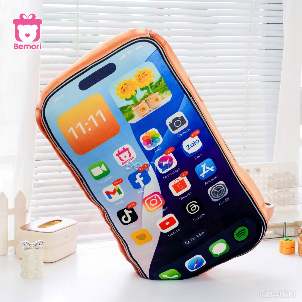 Gấu Bông iPhone 17 ProMax - Màu Cam