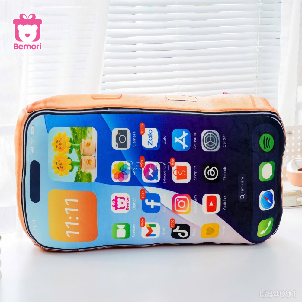 Gấu Bông iPhone 17 ProMax - Màu Cam