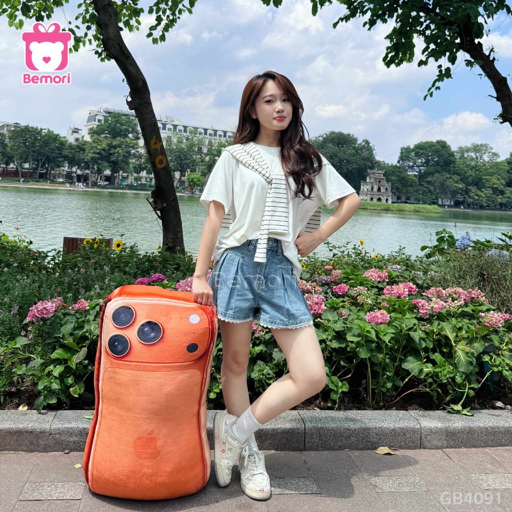 Gấu Bông iPhone 17 ProMax - Màu Cam