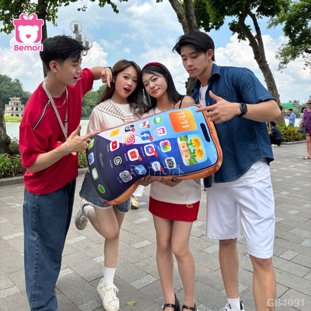 Gấu Bông iPhone 17 ProMax - Màu Cam