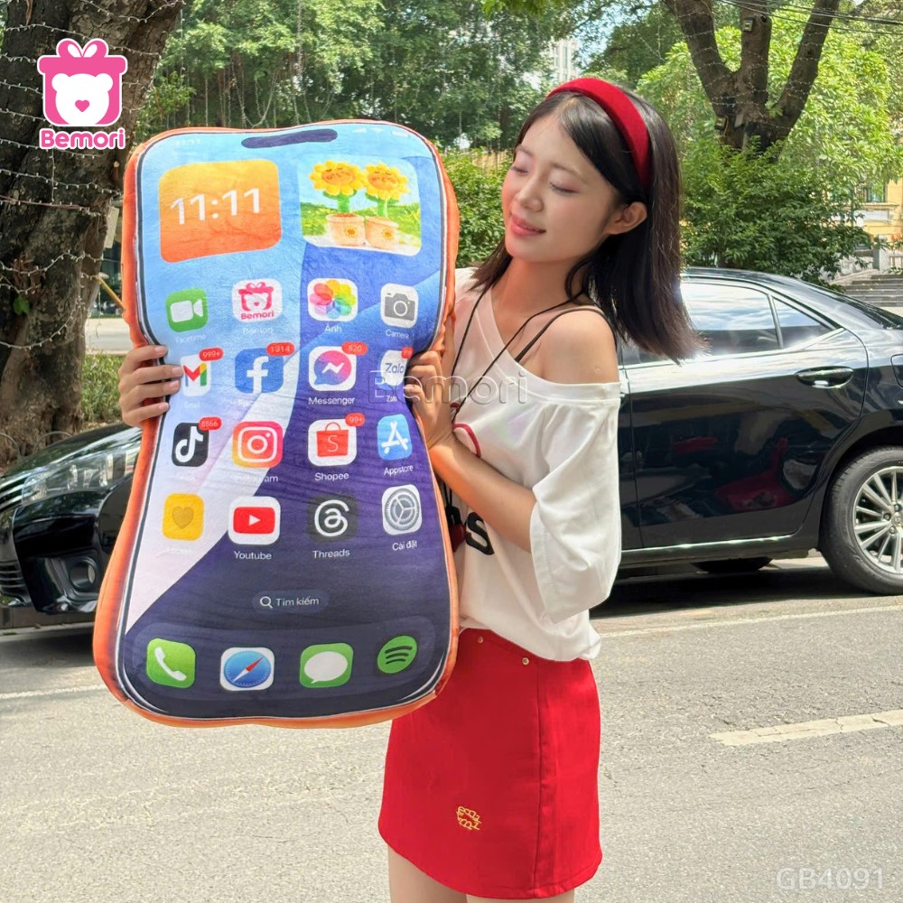 Gấu Bông iPhone 17 ProMax - Màu Cam