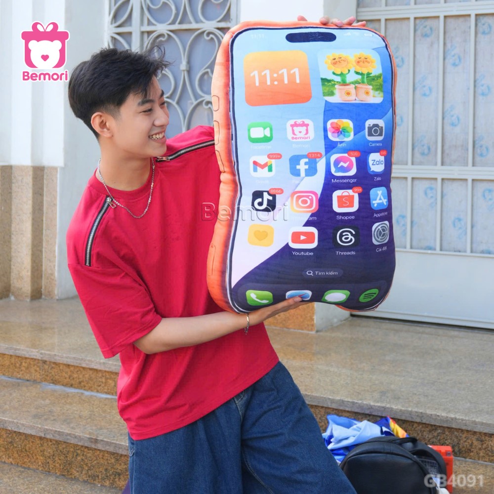 Gấu Bông iPhone 17 ProMax - Màu Cam