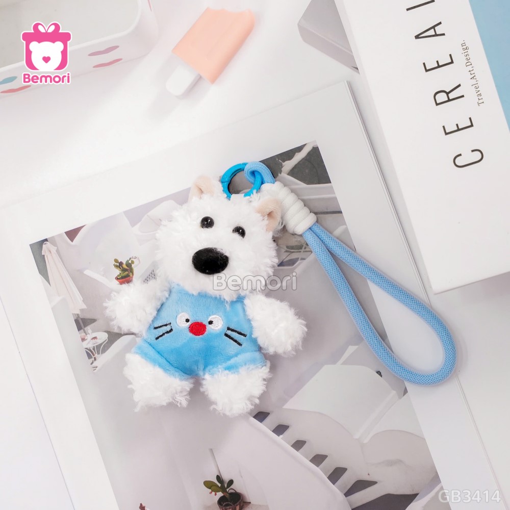 Móc Khóa Chó Puppy Mặc Yếm