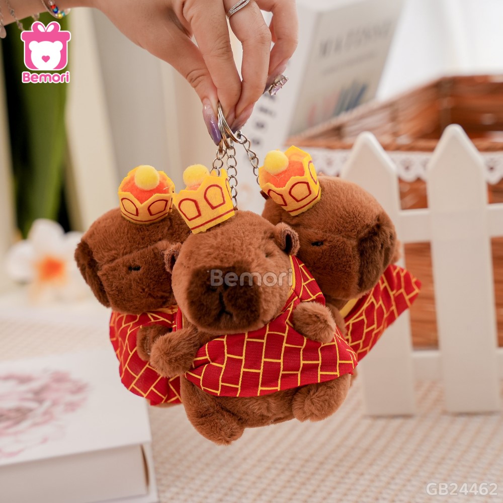 Móc Khóa Gấu Bông Capybara 12cm