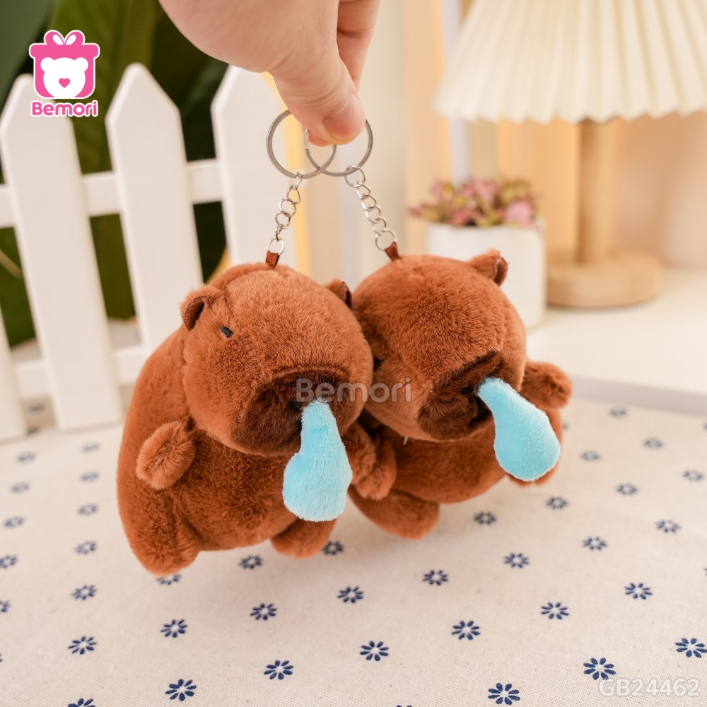 Móc Khóa Gấu Bông Capybara 12cm