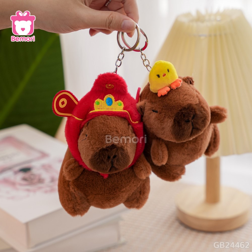 Móc Khóa Gấu Bông Capybara 12cm