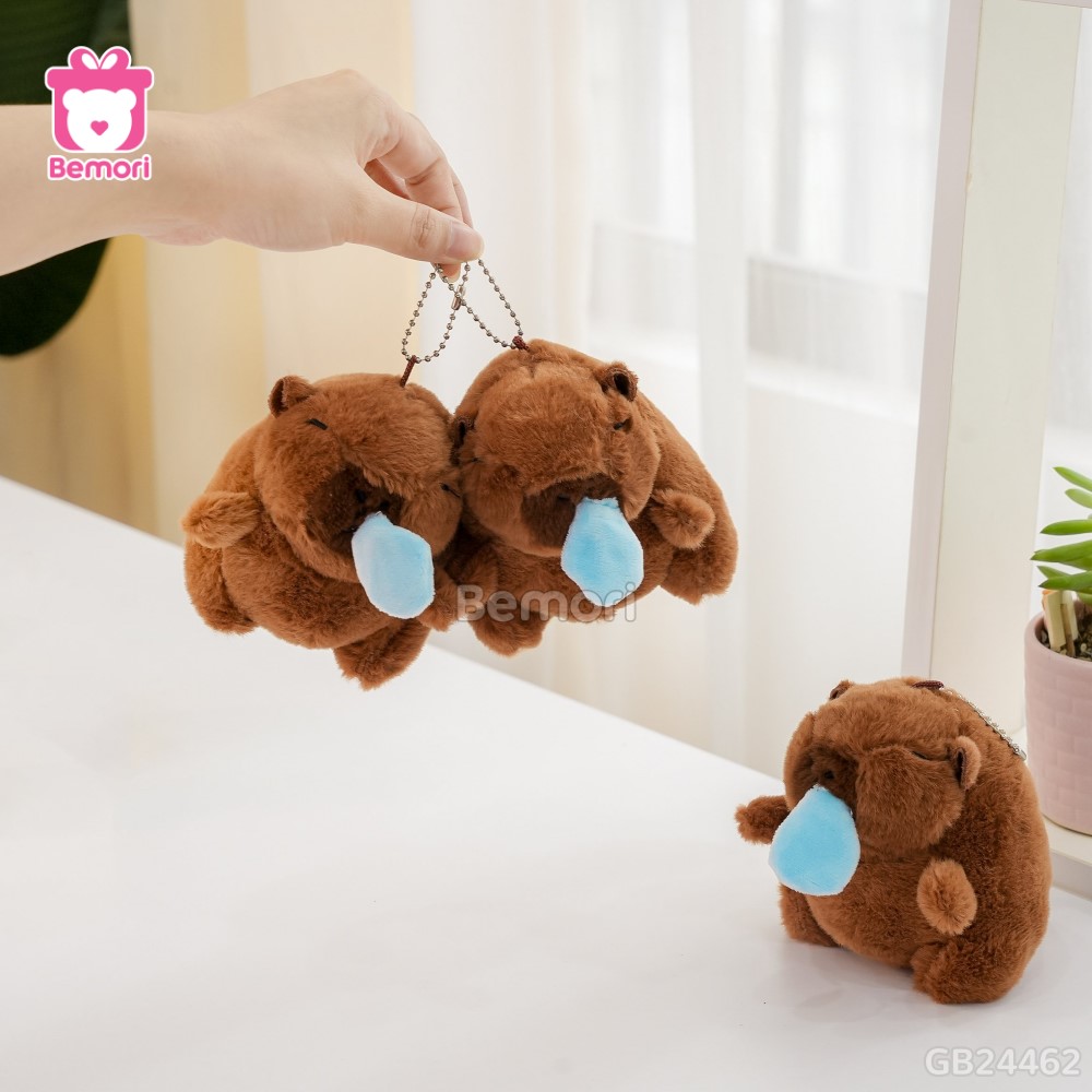 Móc Khóa Gấu Bông Capybara 12cm