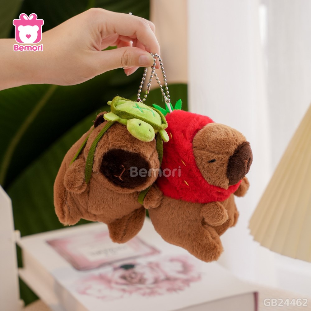 Móc Khóa Gấu Bông Capybara 12cm