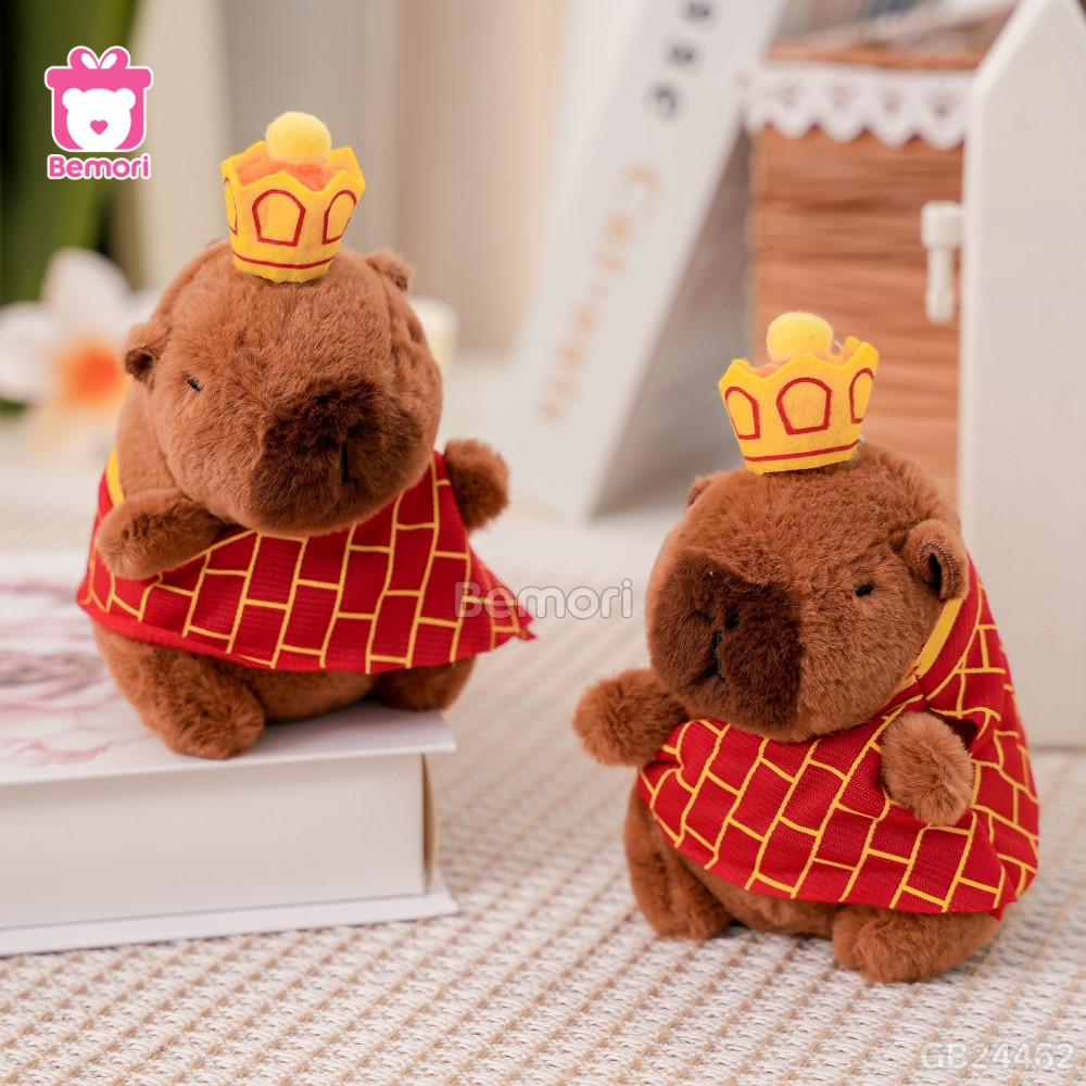 Móc khoá Gấu Bông Capybara 12cm Mặc Áo Cà Sa
