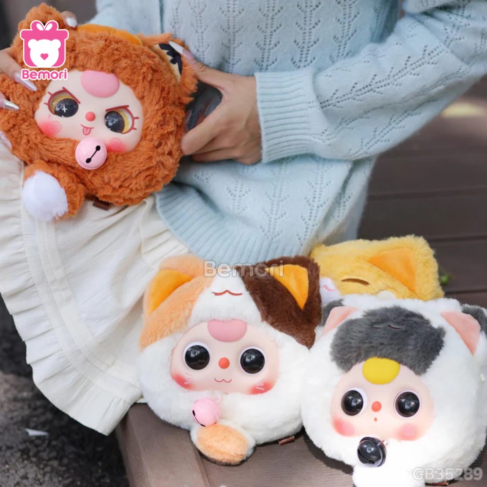 Blindbox Baby Three Mèo Thần Tài Zipper