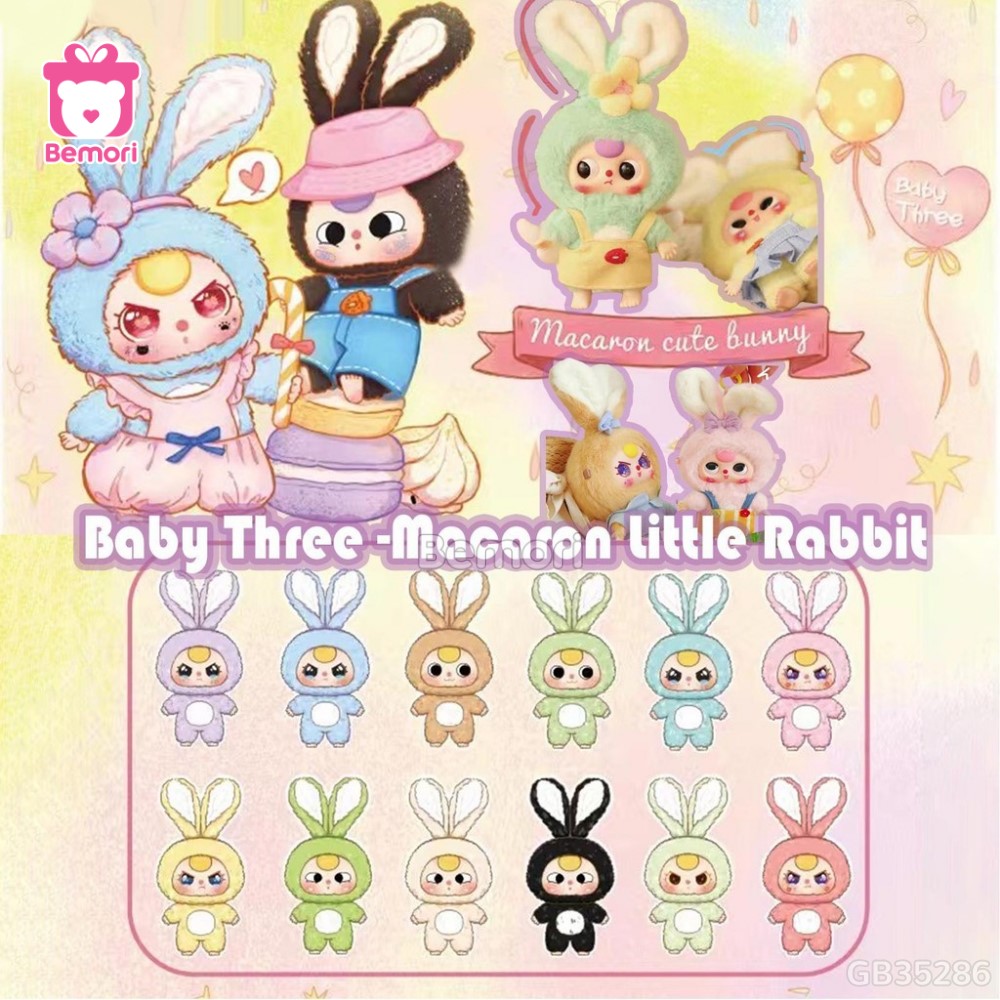 Blindbox Baby Three Thỏ Macaron