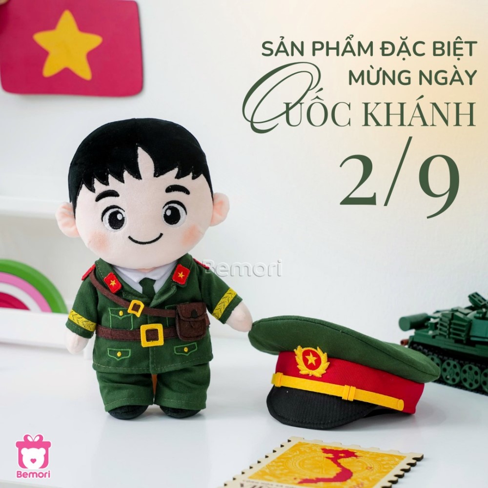 Gấu Bông Chú Bộ Đội
