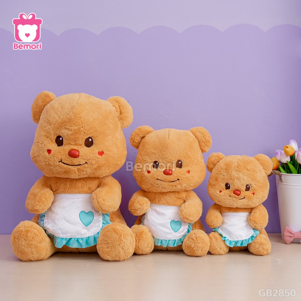 Butter Bear Ngồi Đeo Yếm đa dạng kích thước