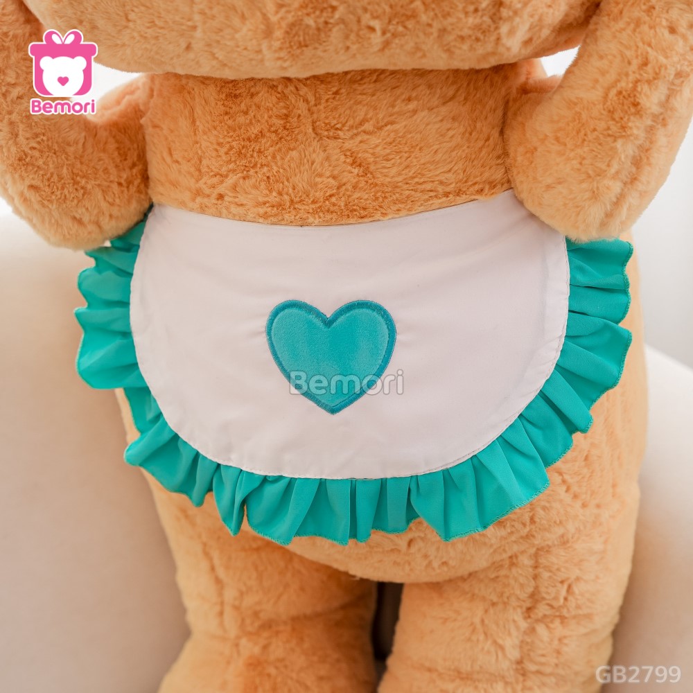 Gấu Bông Butter Bear đeo yếm dễ thương