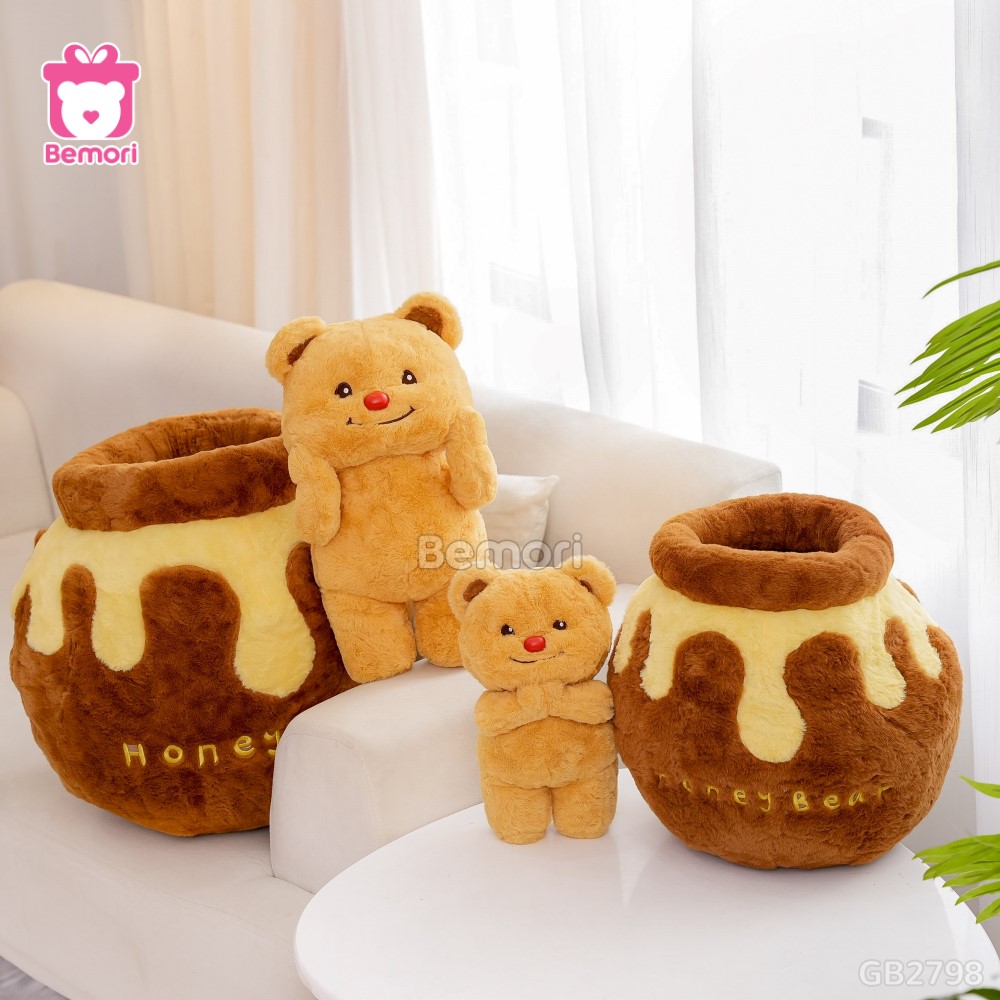 Gấu Bông Honey Bear 2in1 đa dạng kích thước