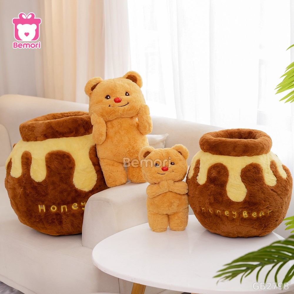 Gấu Bông Honey Bear 2in1 dễ thương