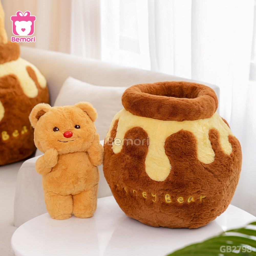 Gấu Bông Honey Bear 2in1 quà tặng hấp dẫn cho bé yêu