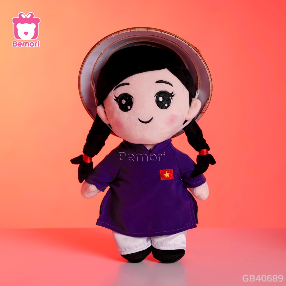 Gấu bông cô gái Việt Nam