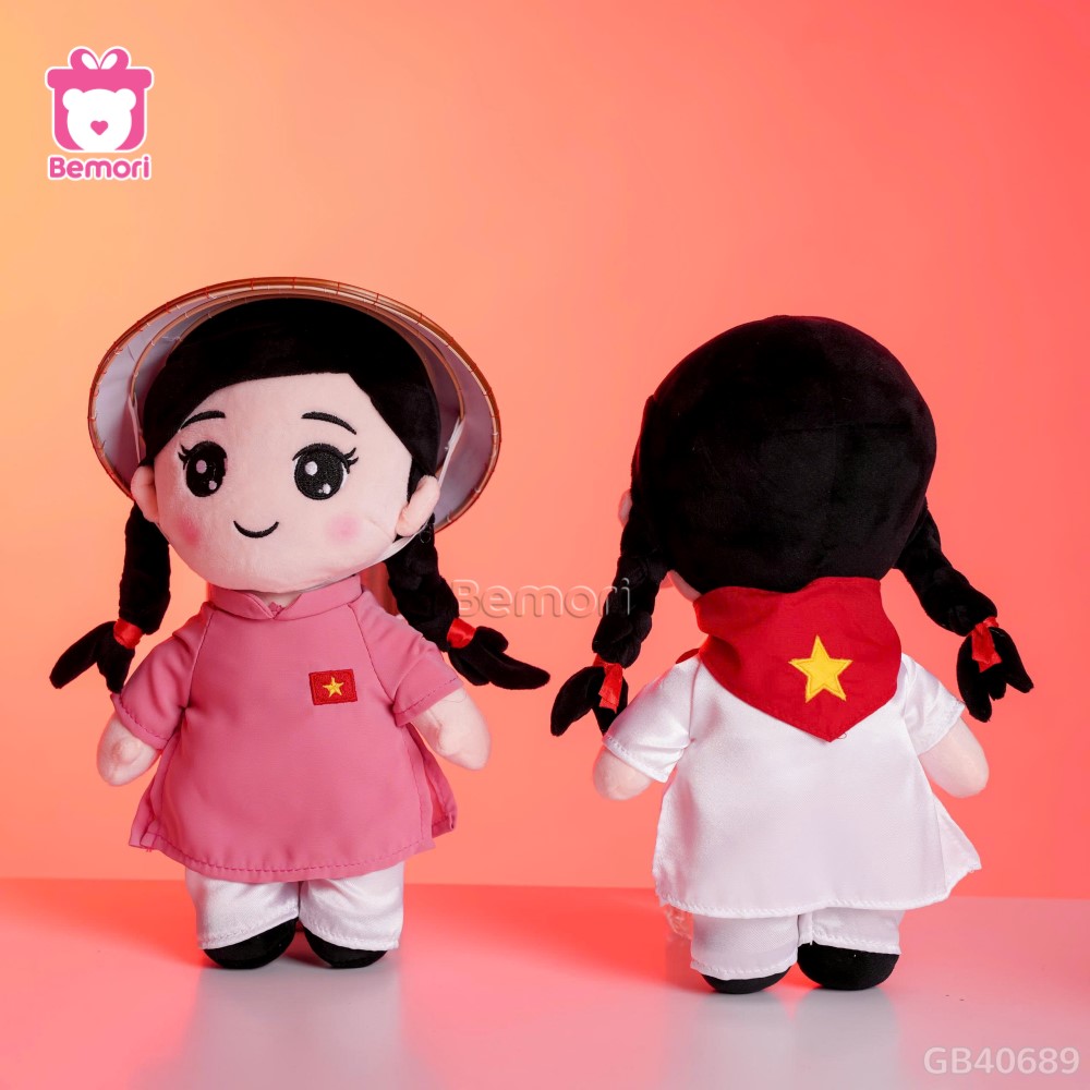 Gấu bông cô gái Việt Nam