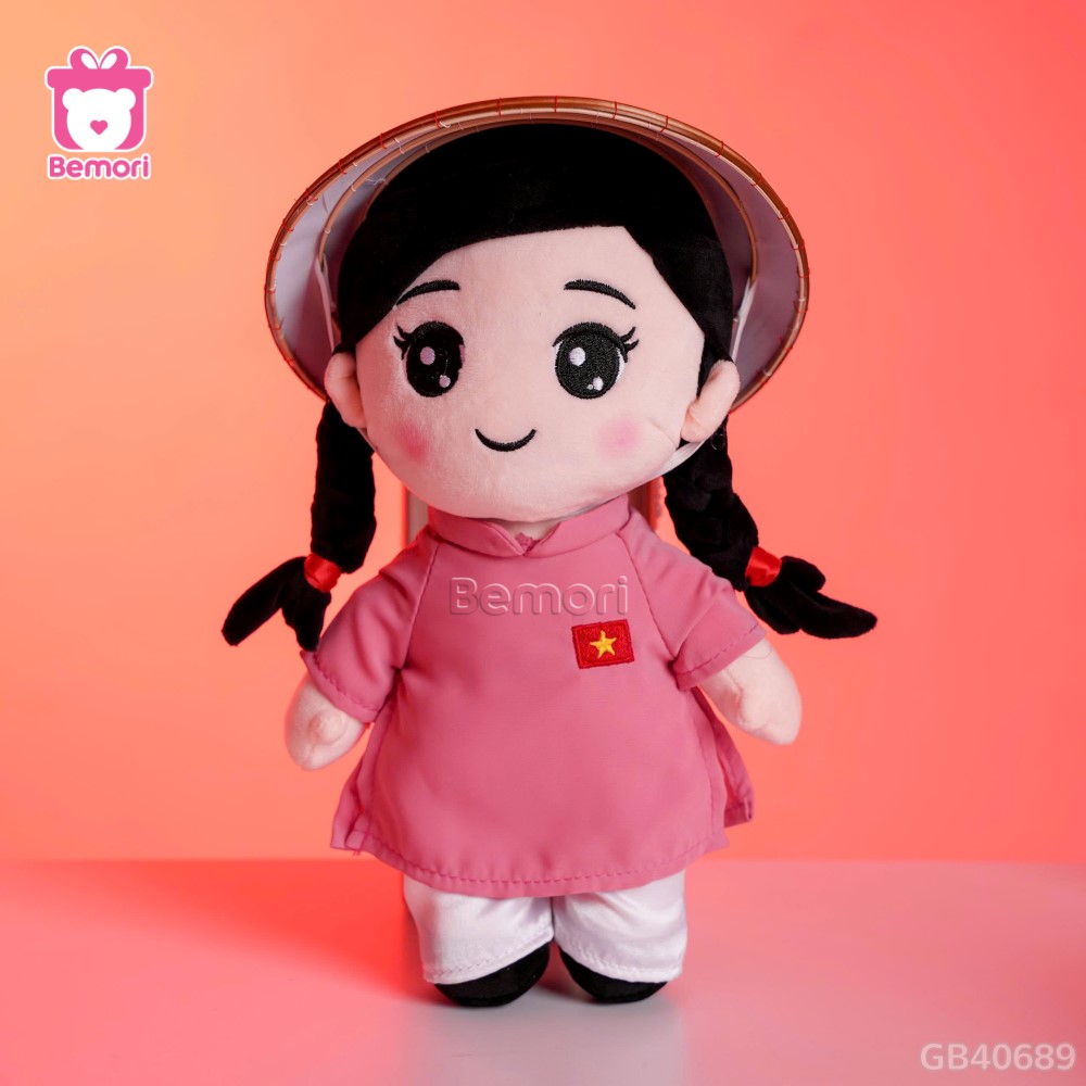 Gấu bông cô gái Việt Nam