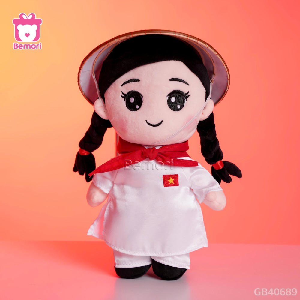 Gấu bông cô gái Việt Nam