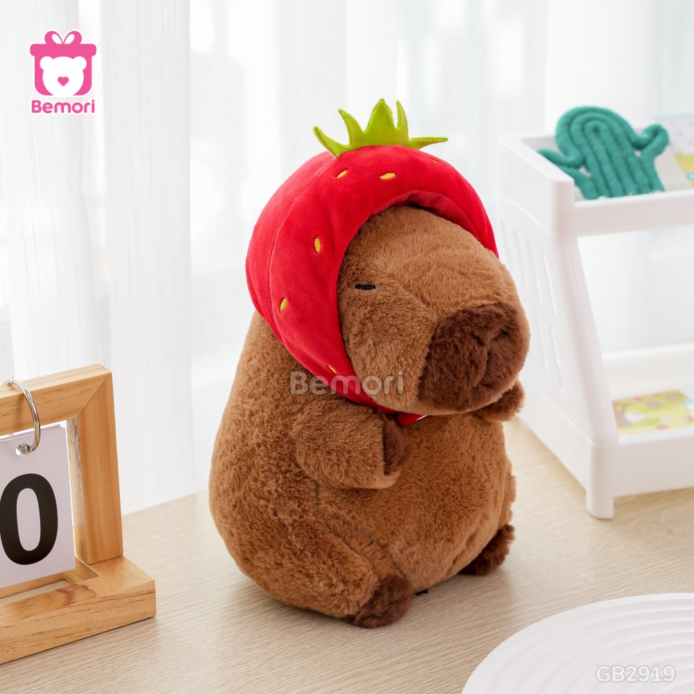 Bộ Gấu Bông Capybara Thú – Dâu