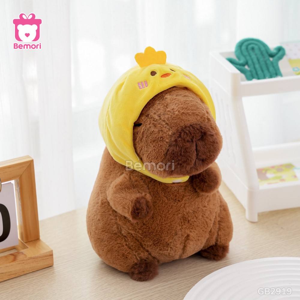 Bộ Gấu Bông Capybara Thú – Gà