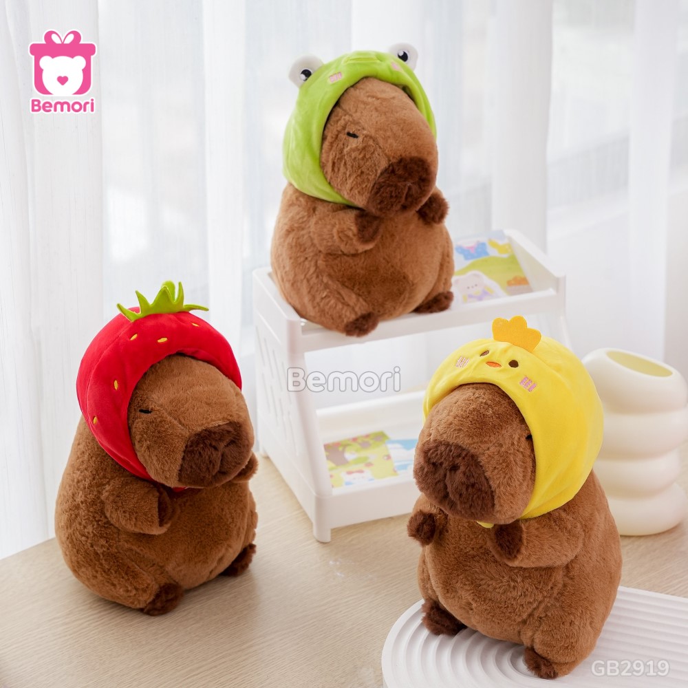 Bộ Gấu Bông Capybara Thú nhiều mẫu dễ thương