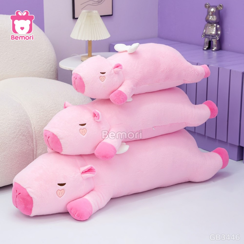 Gấu Bông Capybara Angel Nằm