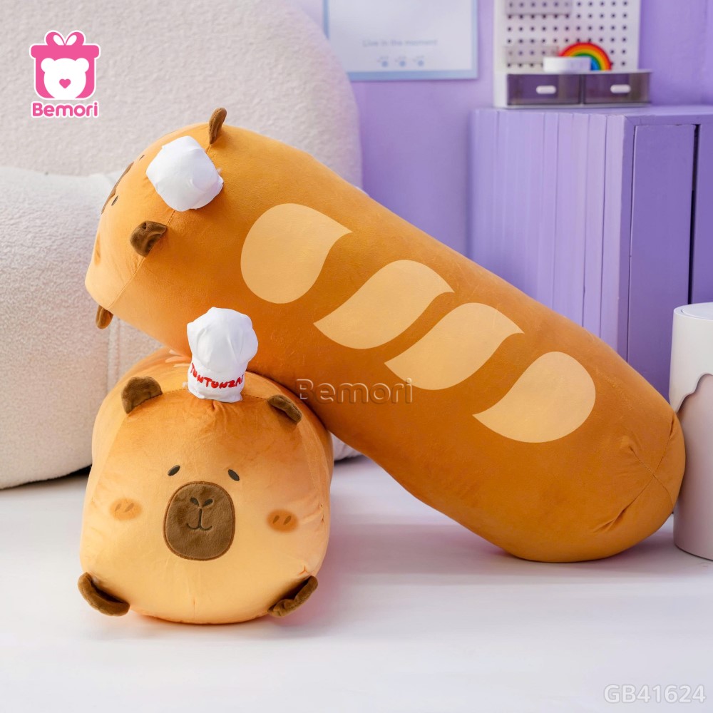 Gấu Bông Capybara Bánh Mì Pháp 4C