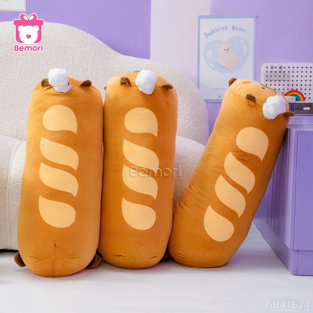 Gấu Bông Capybara Bánh Mì Pháp 4C
