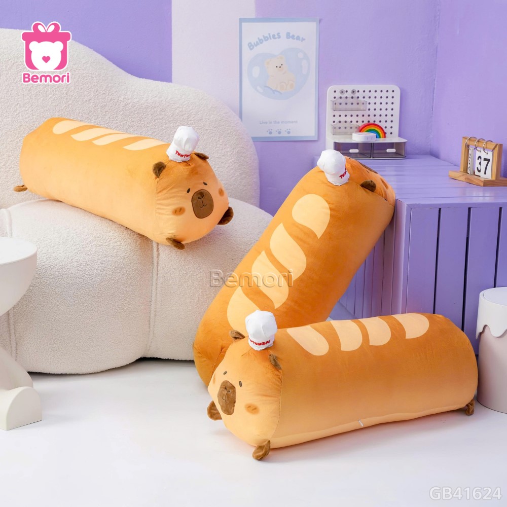 Gấu Bông Capybara Bánh Mì Pháp 4C