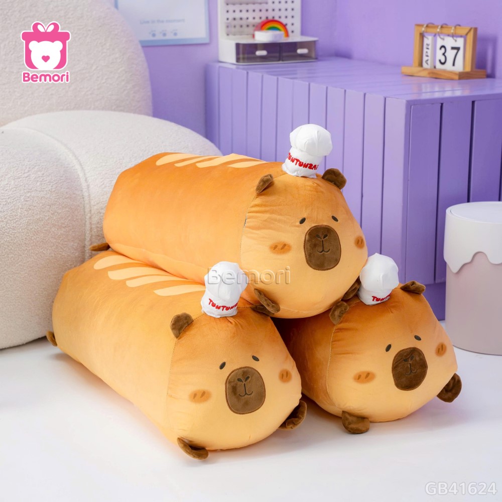 Gấu Bông Capybara Bánh Mì Pháp 4C