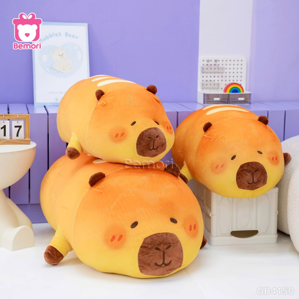 Gấu Bông Capybara Bánh Mì Pháp Mũm Mĩm