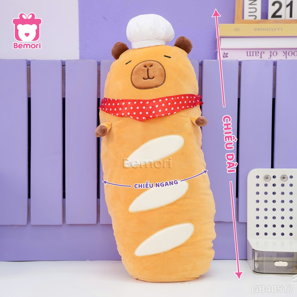 Gấu Bông Capybara Bánh Mì Pháp