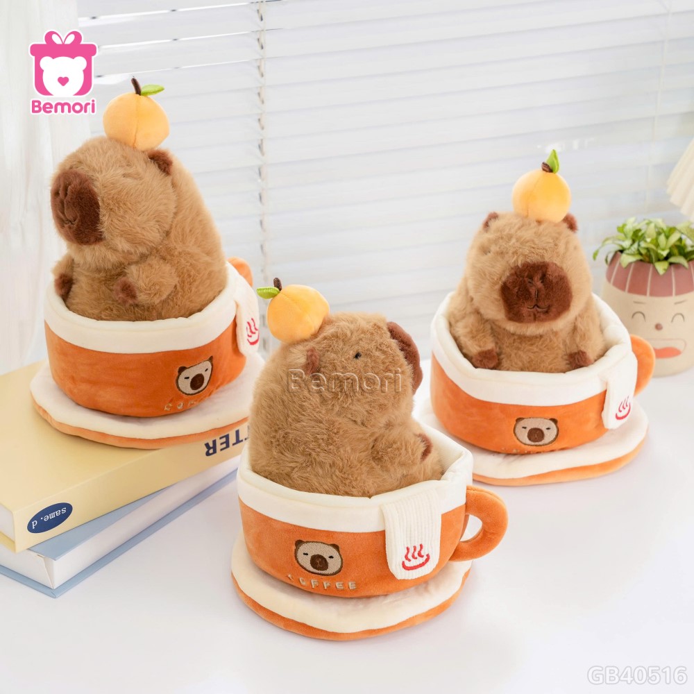 Gấu Bông Capybara Coffee