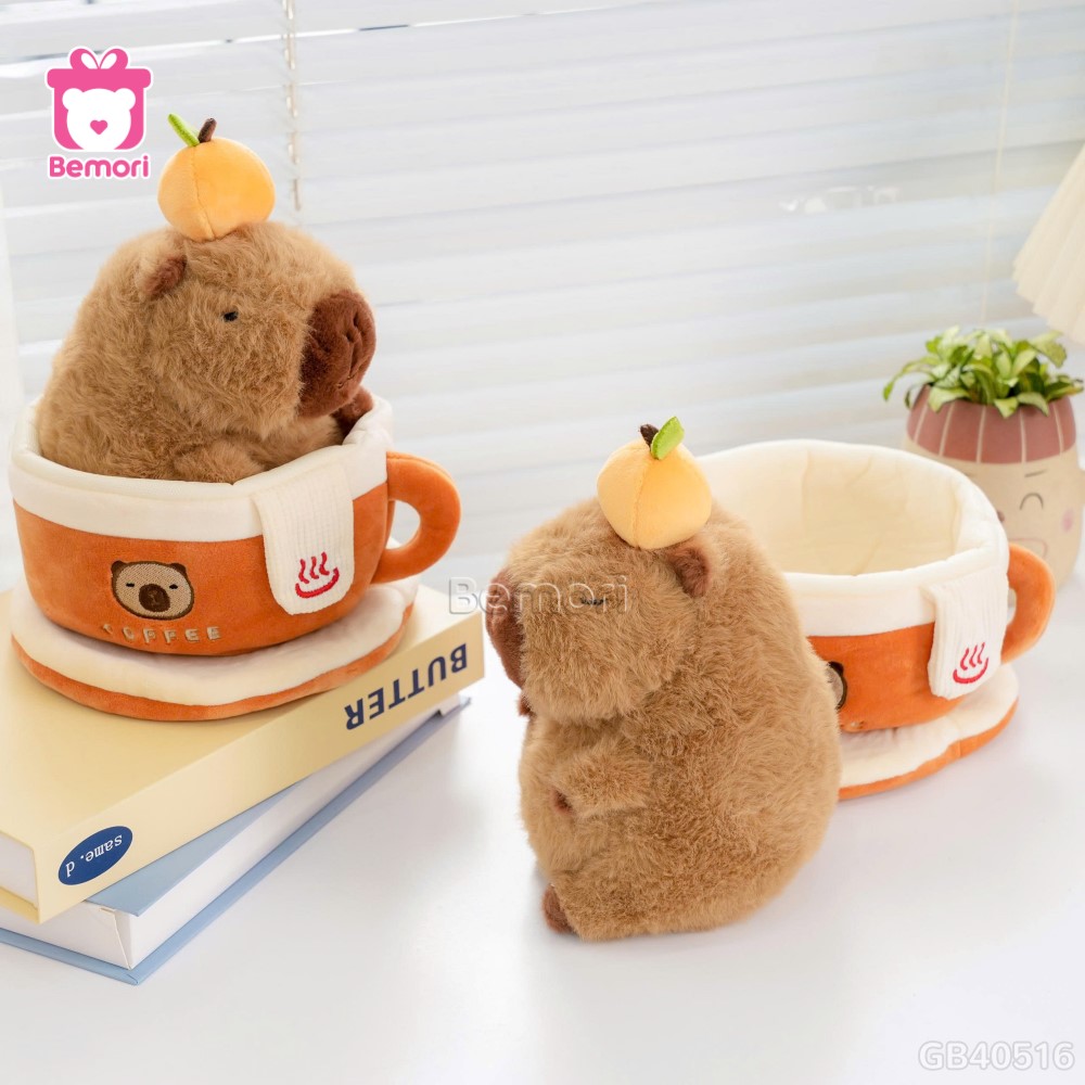 Gấu Bông Capybara Coffee