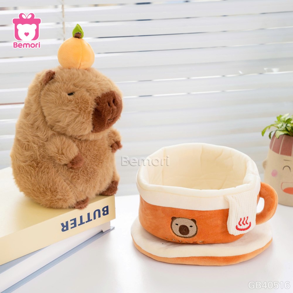 Gấu Bông Capybara Coffee