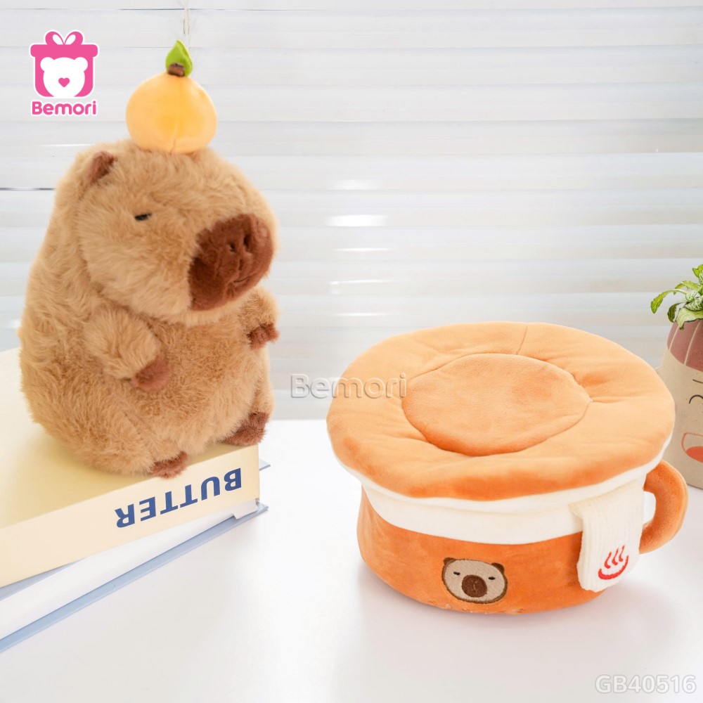 Gấu Bông Capybara Coffee