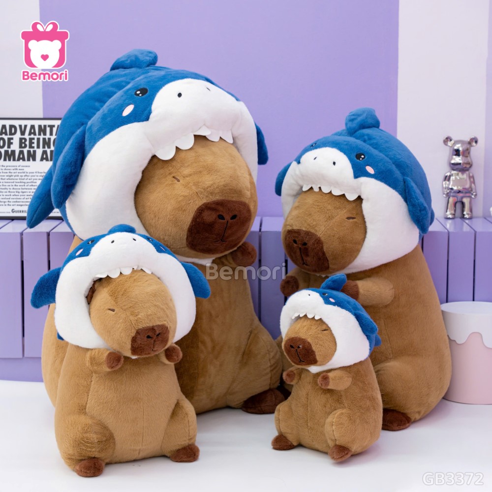 Gấu Bông Capybara Cosplay Cá Mập