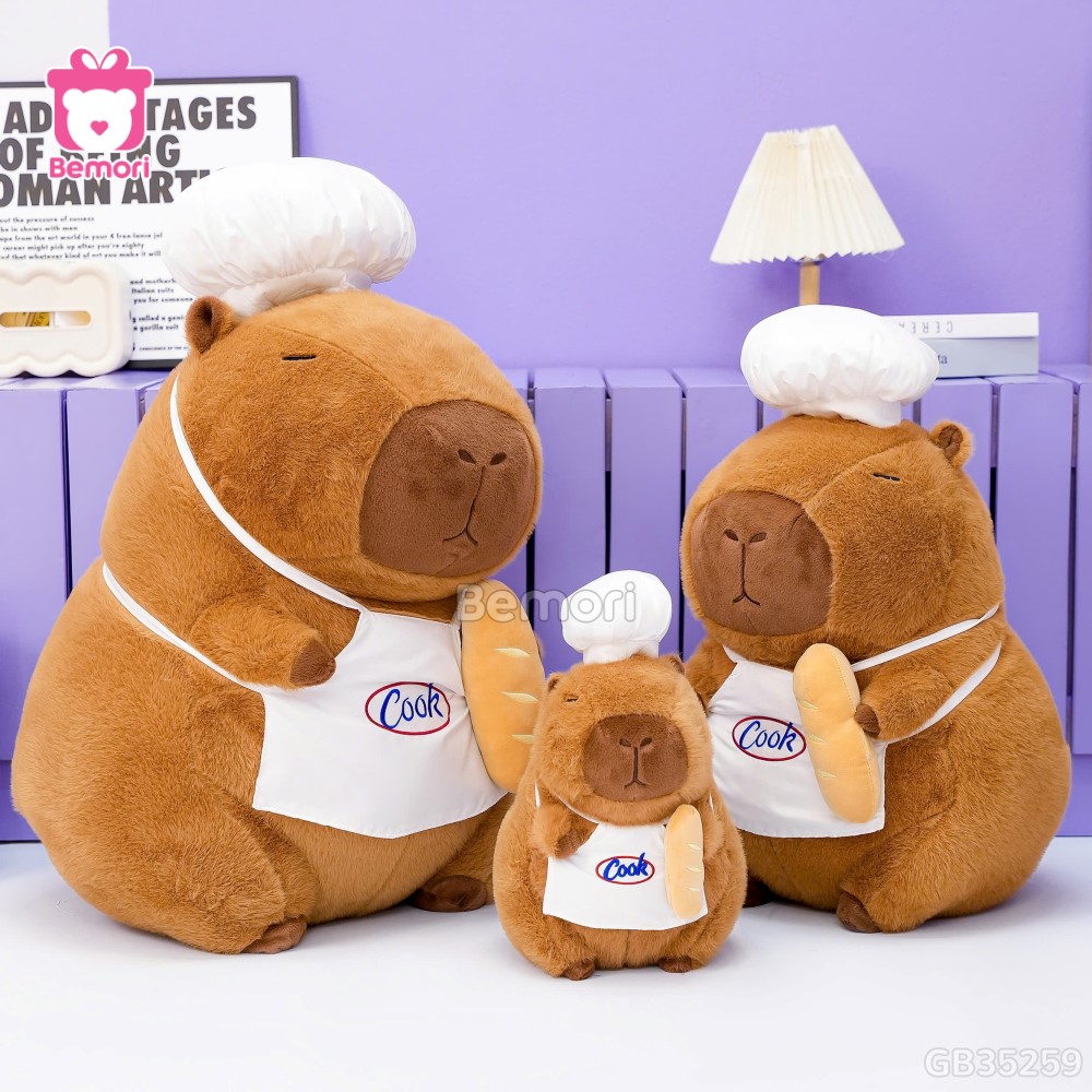 Gấu Bông Capybara Đầu Bếp