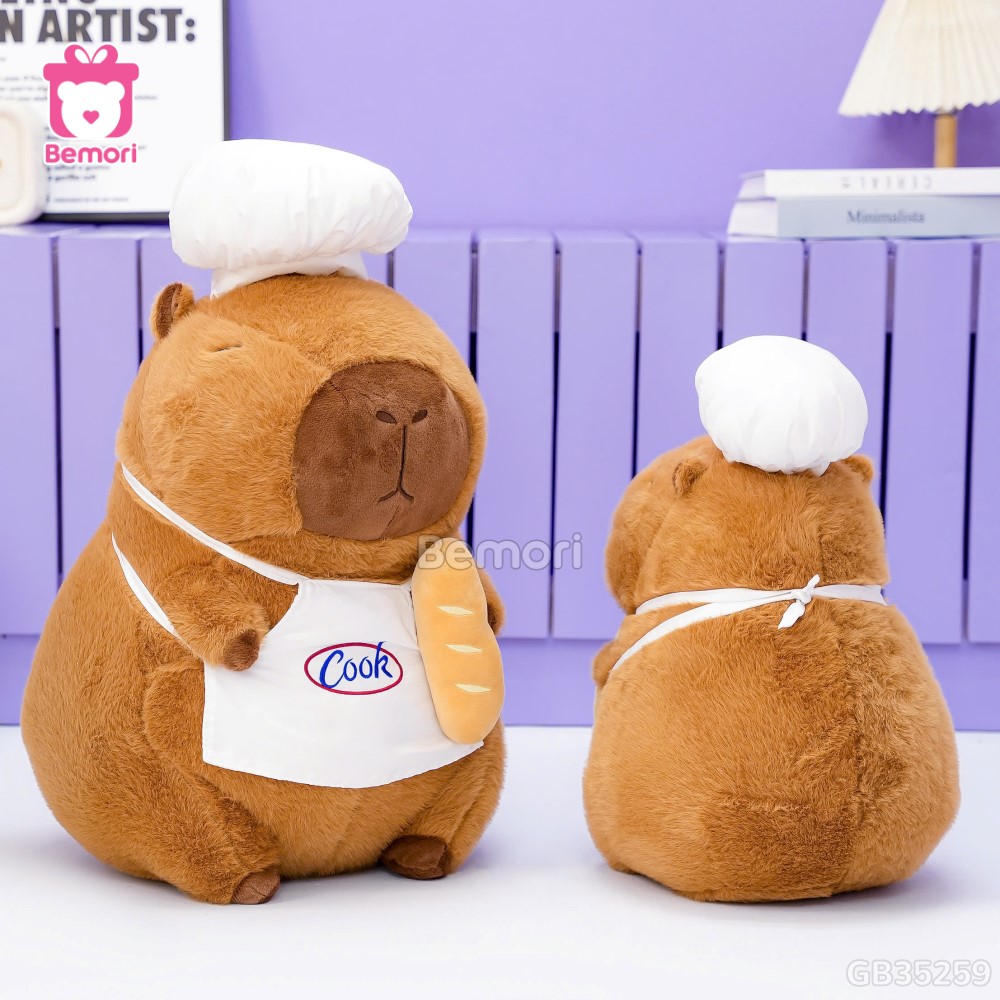 Gấu Bông Capybara Đầu Bếp