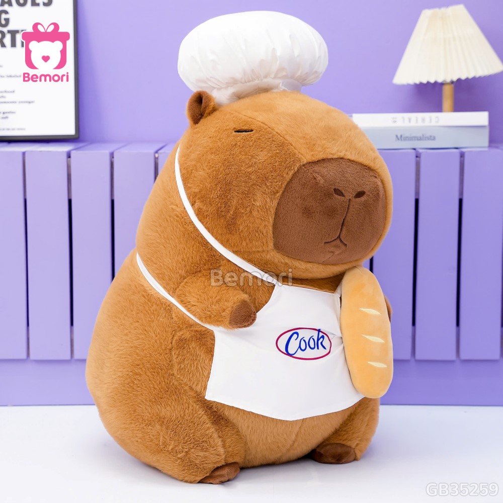 Gấu Bông Capybara Đầu Bếp