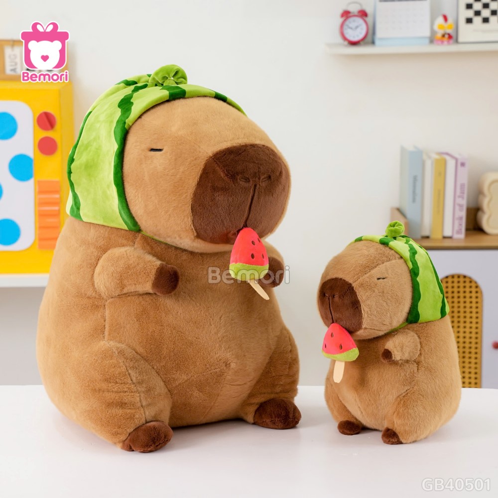 Gấu Bông Capybara Dưa Hấu